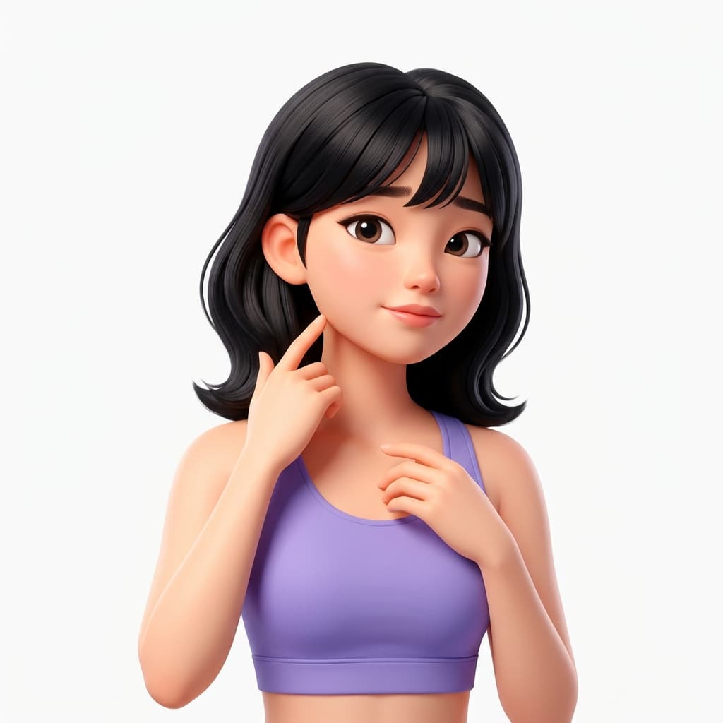 목·겨드랑이 다발성 돌기