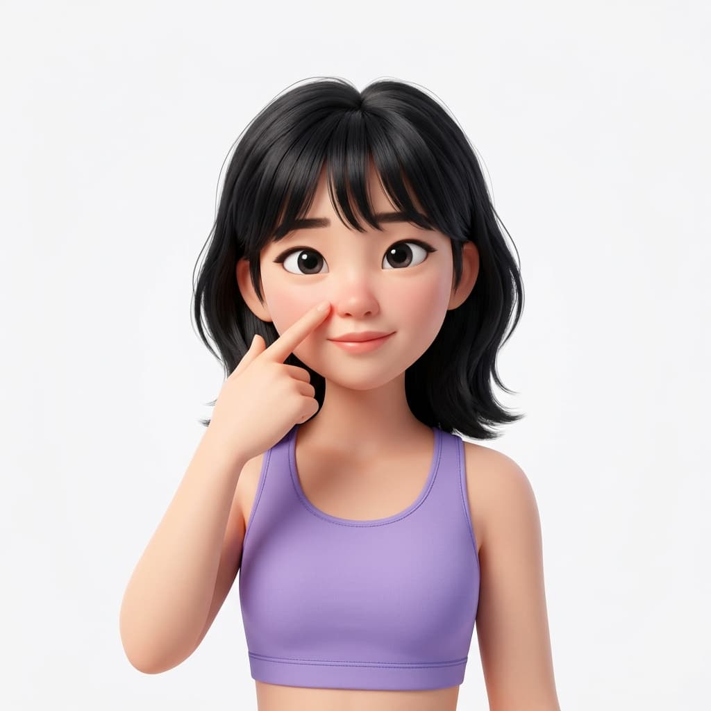 鼻周泛红