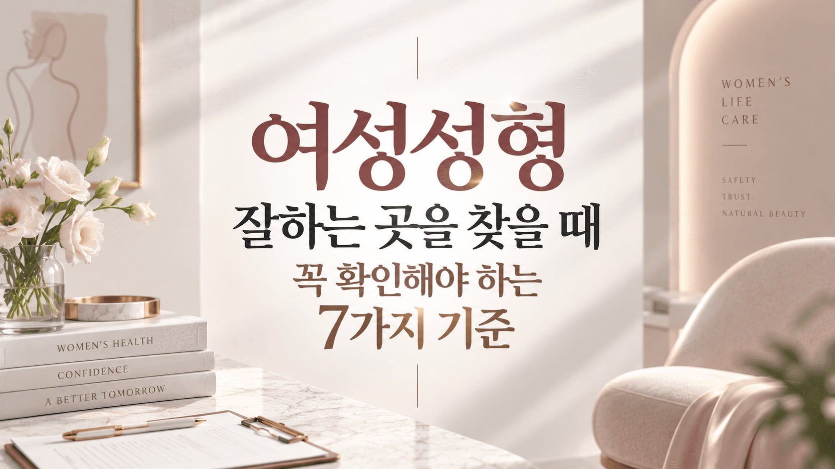 여성성형 잘하는 곳을 찾을 때 꼭 확인해야 하는 7가지 기준