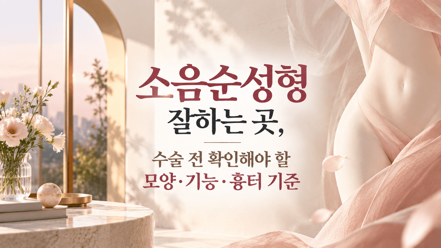 소음순성형 잘하는 곳, 수술 전 모양·기능·흉터를 보는 기준